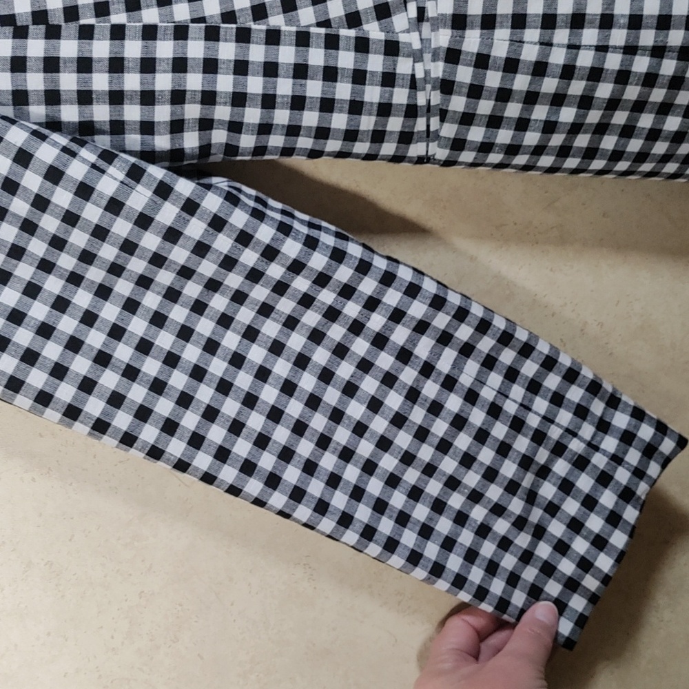 Talbots Classic Black and White Gingham Blazer - Picture 4 of 12
